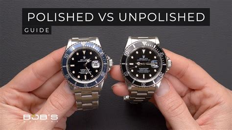 polished vs nonpolished rolex|should i polish rolex.